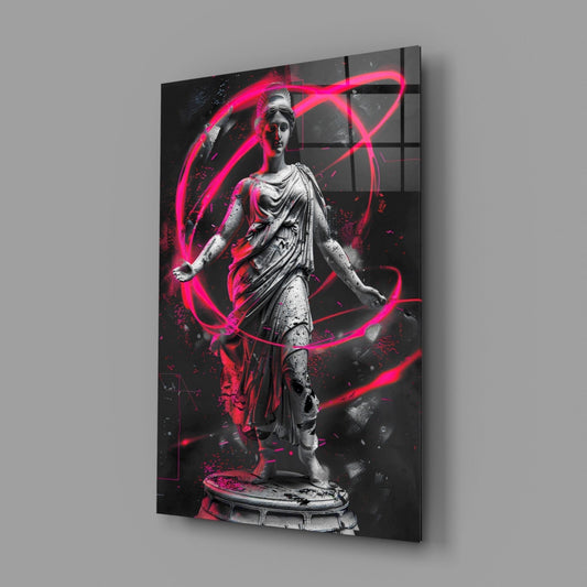 Neon Venus Glass Wall Art
