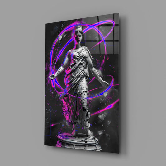 Neon Venus Glass Wall Art