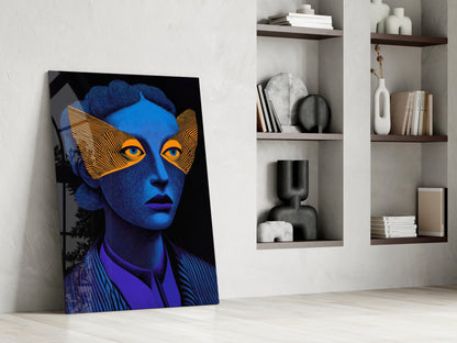 Striped Look Glass Wall Art