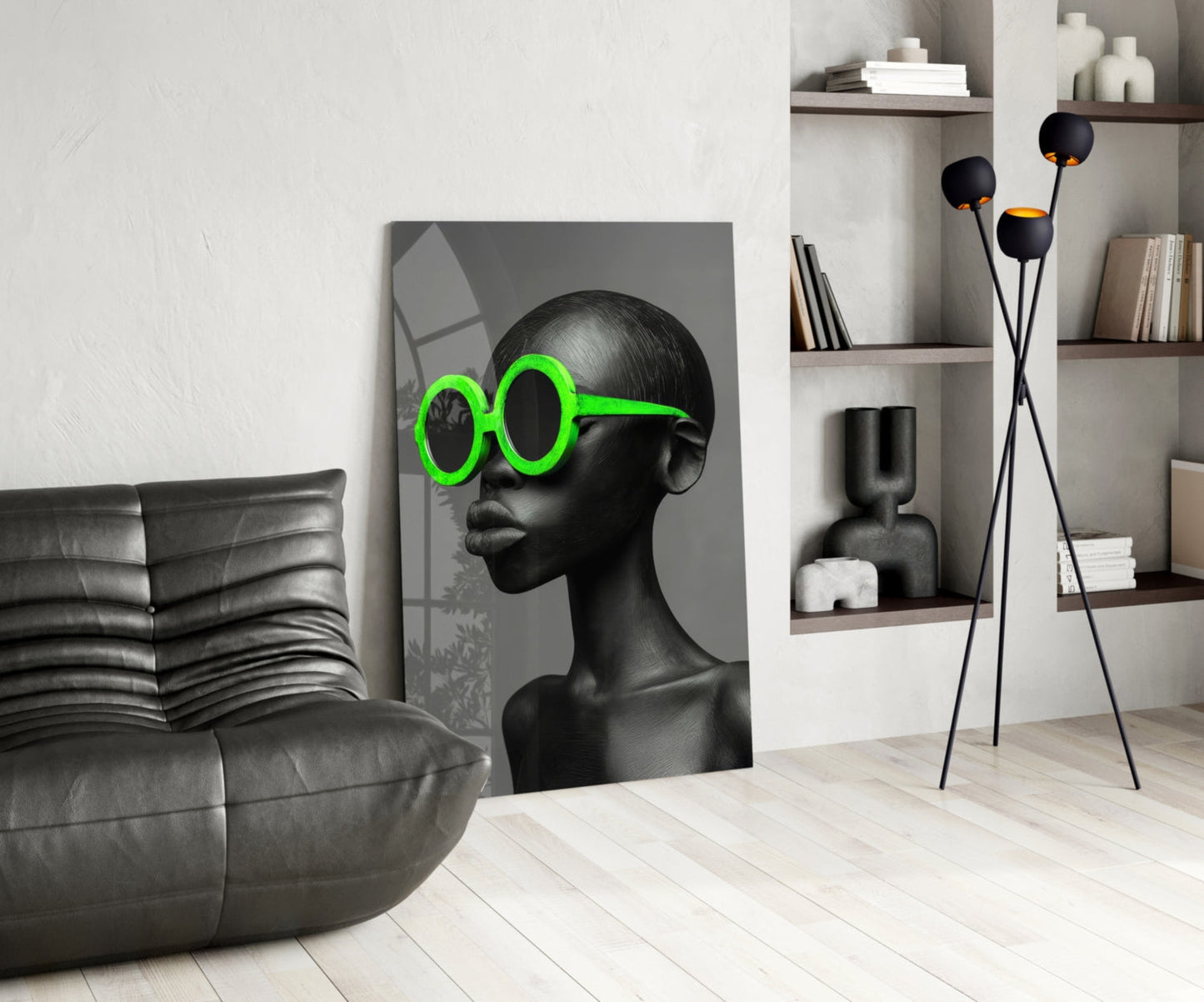 Faces of Colors Glass Wall Art