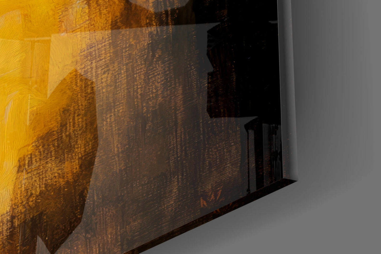 Panda with a Pearl Earring Glass Wall Art