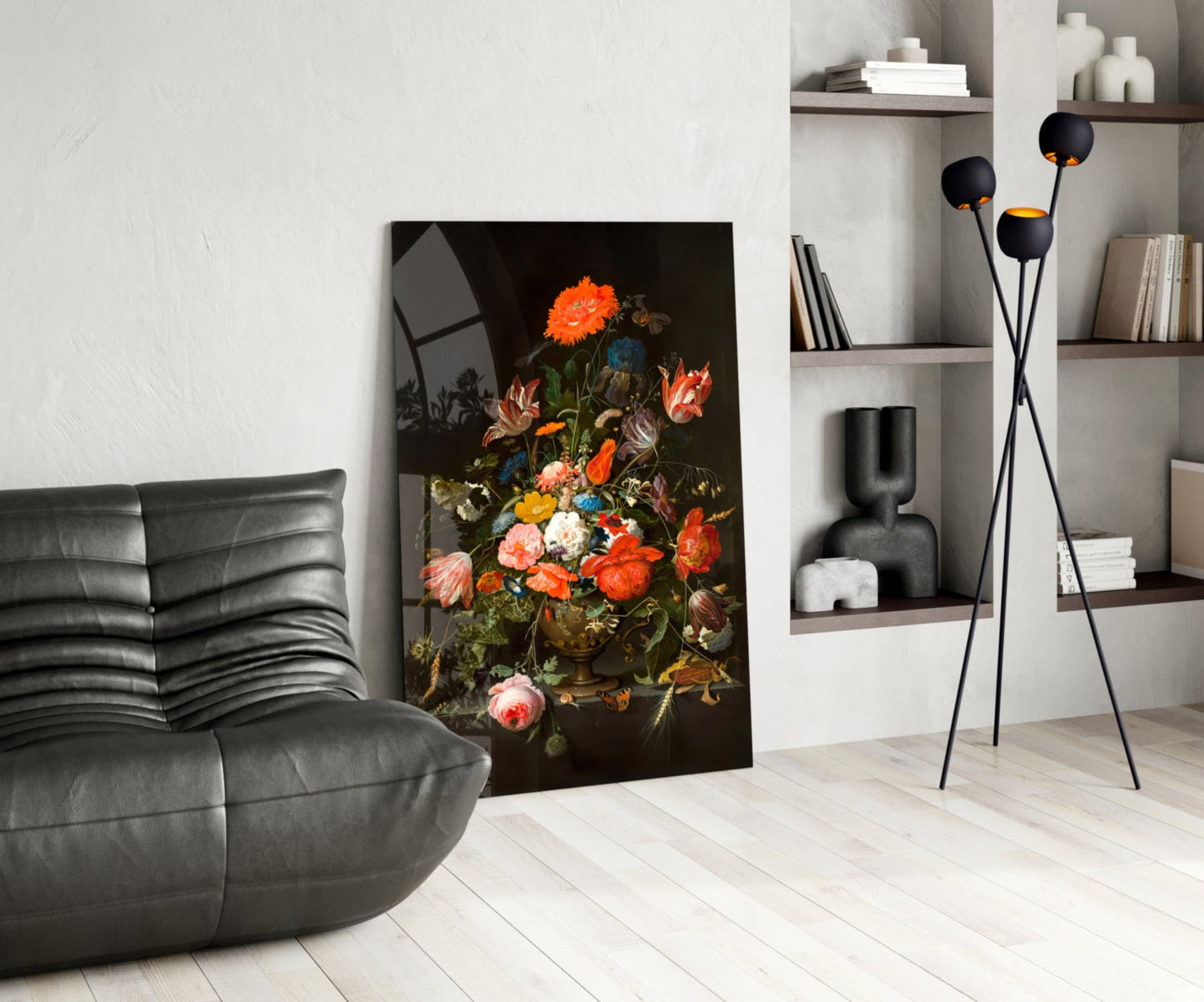 The Wealth in the Vase Glass Wall Art