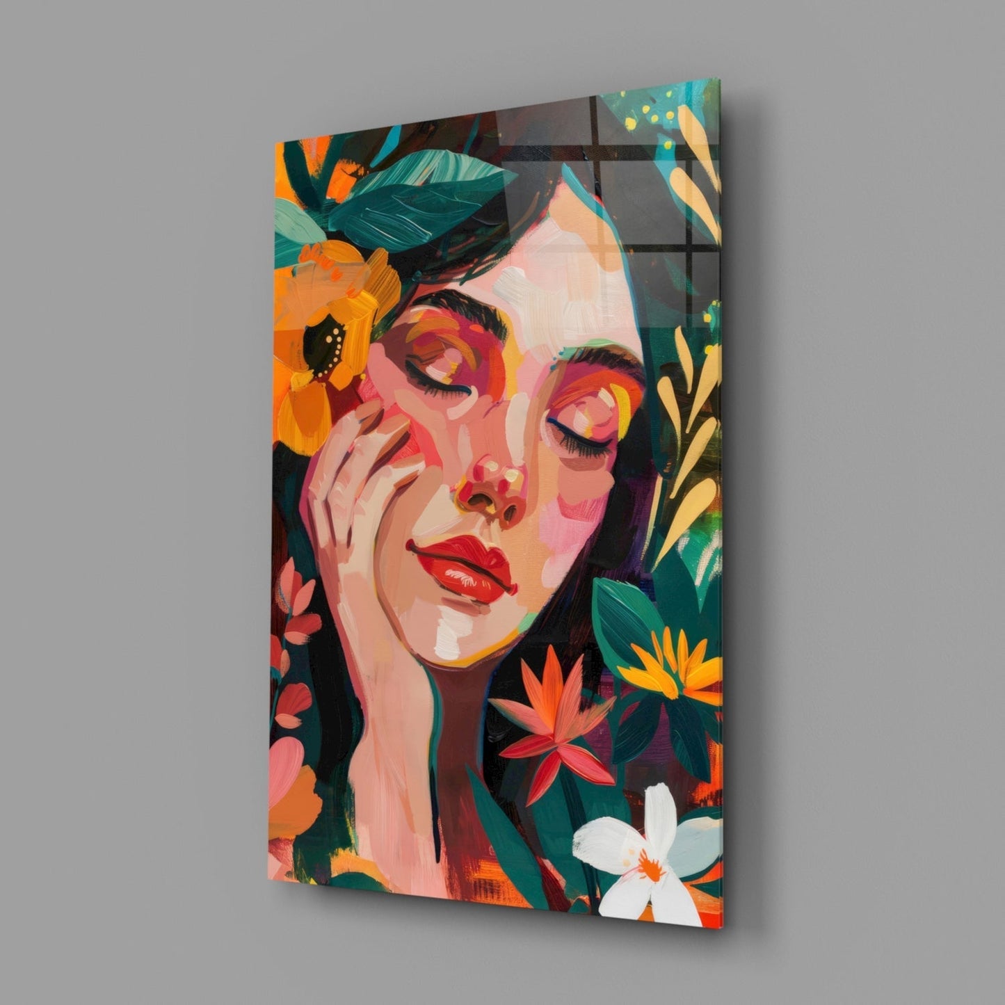 Spring Beauty Glass Wall Art