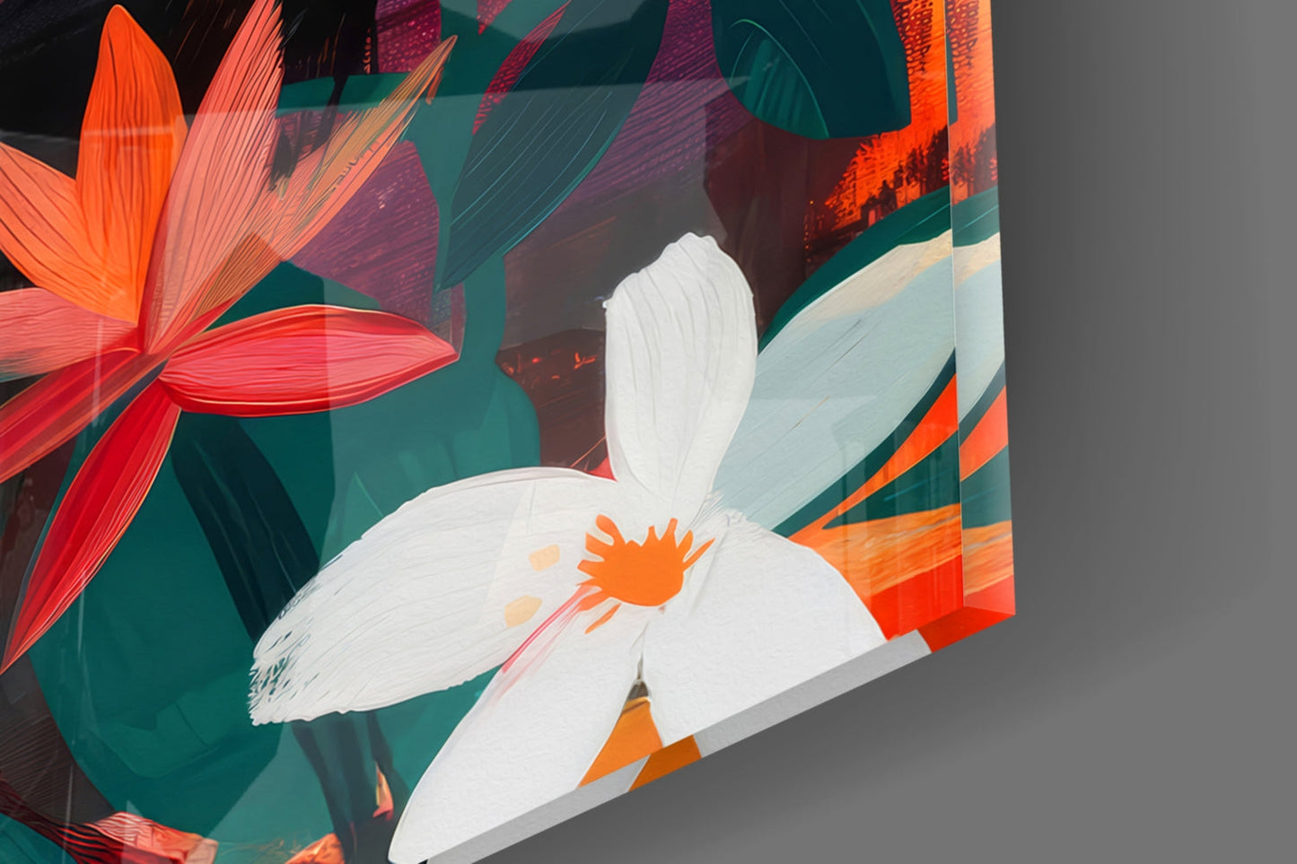 Spring Beauty Glass Wall Art