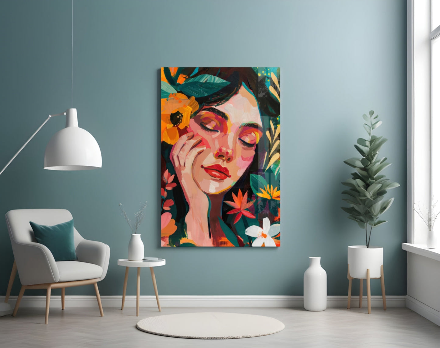 Spring Beauty Glass Wall Art