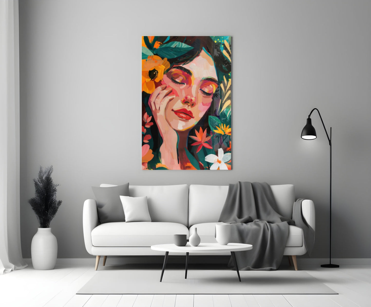 Spring Beauty Glass Wall Art