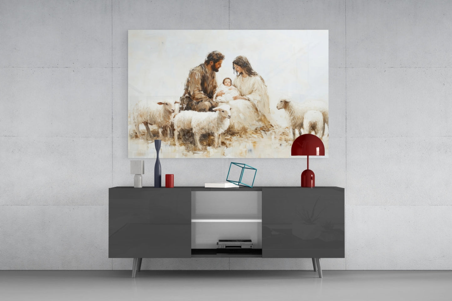 Respect of the Shepherds Glass Wall Art
