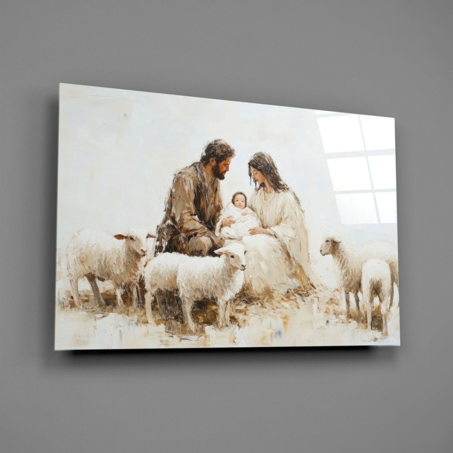 Respect of the Shepherds Glass Wall Art