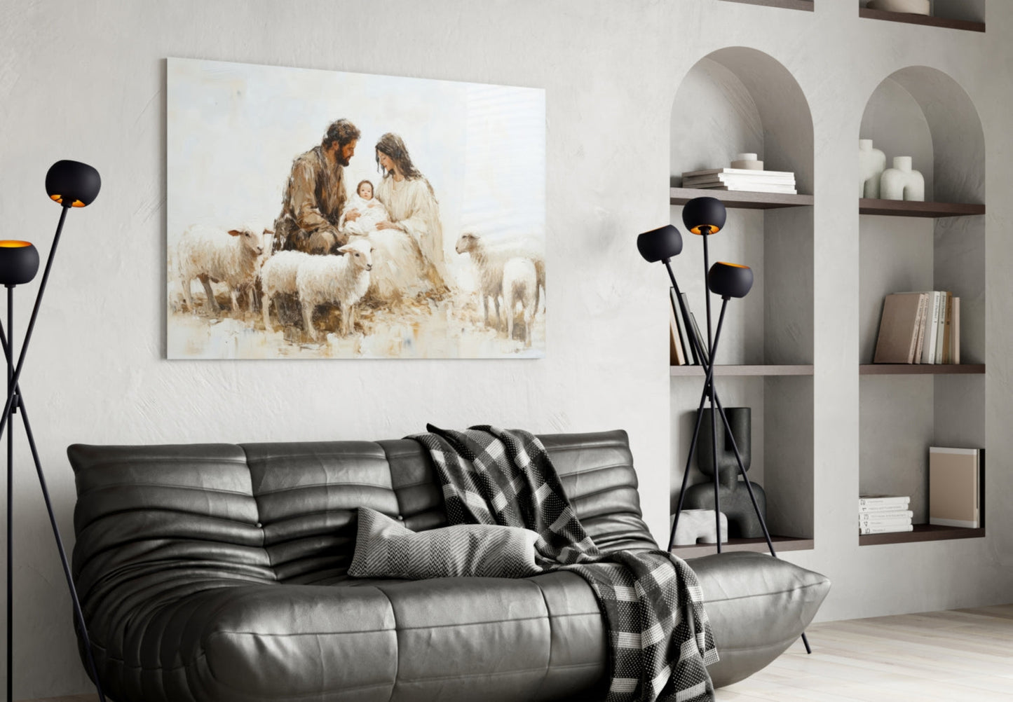 Respect of the Shepherds Glass Wall Art