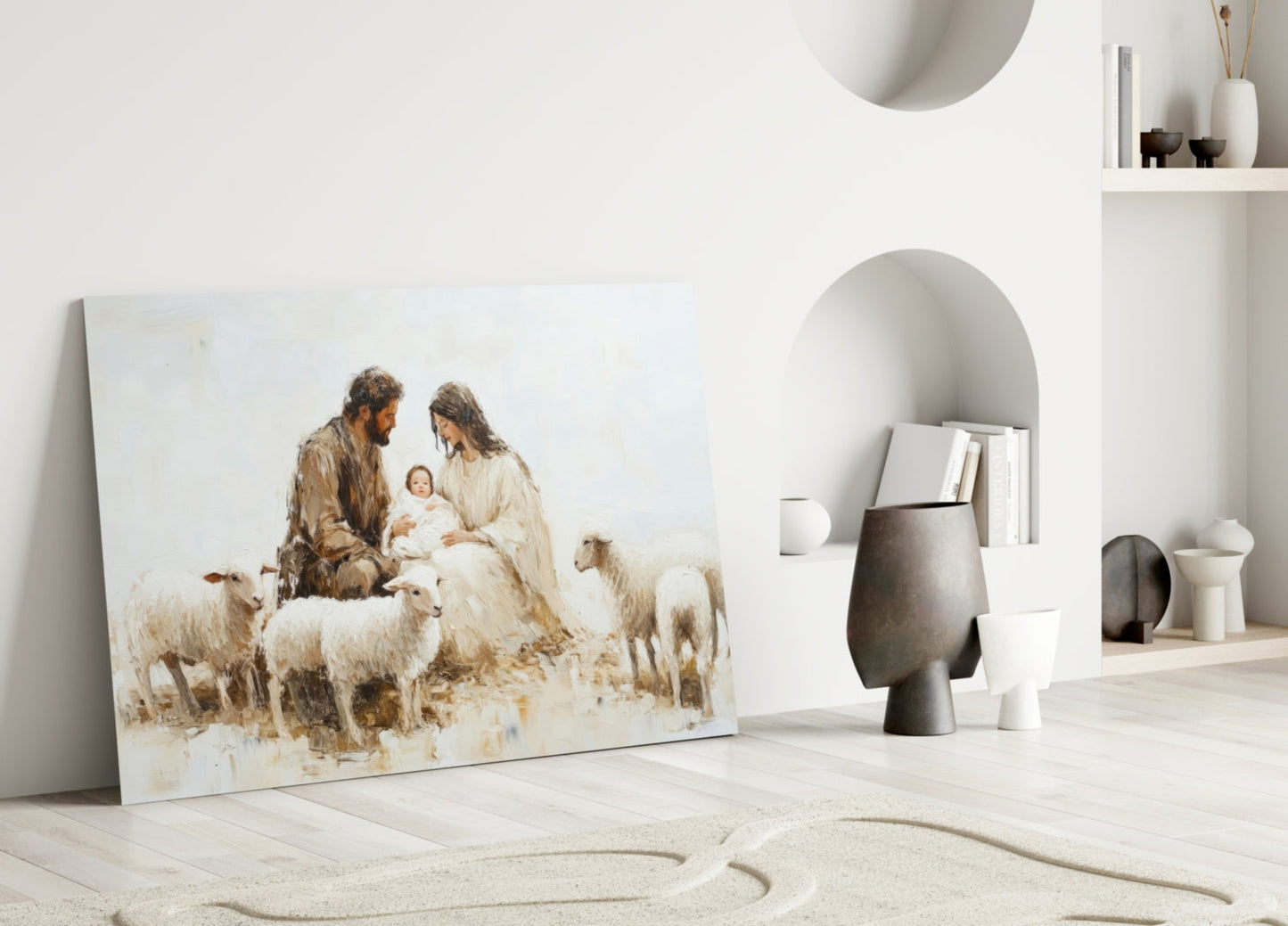 Respect of the Shepherds Glass Wall Art