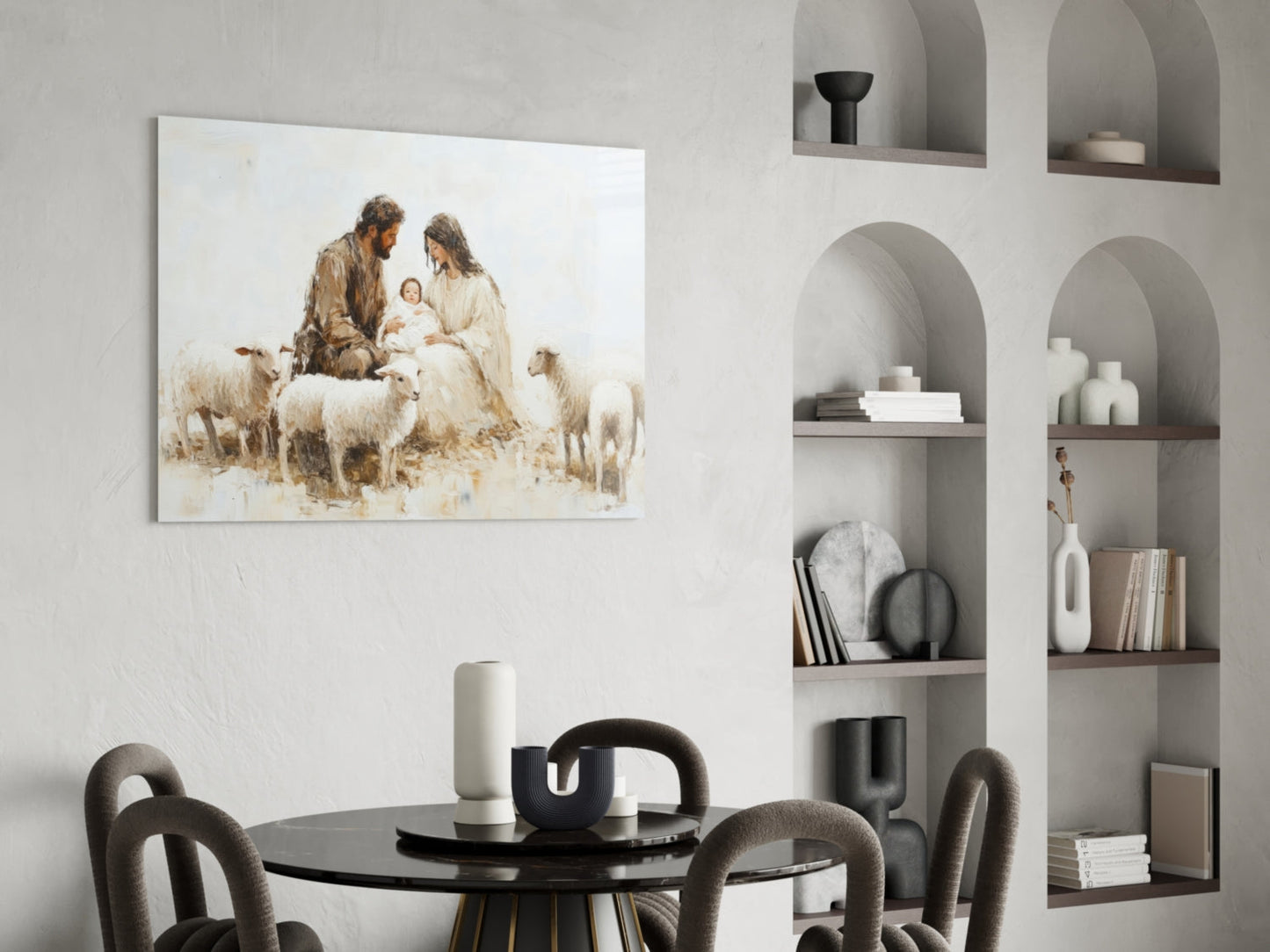 Respect of the Shepherds Glass Wall Art