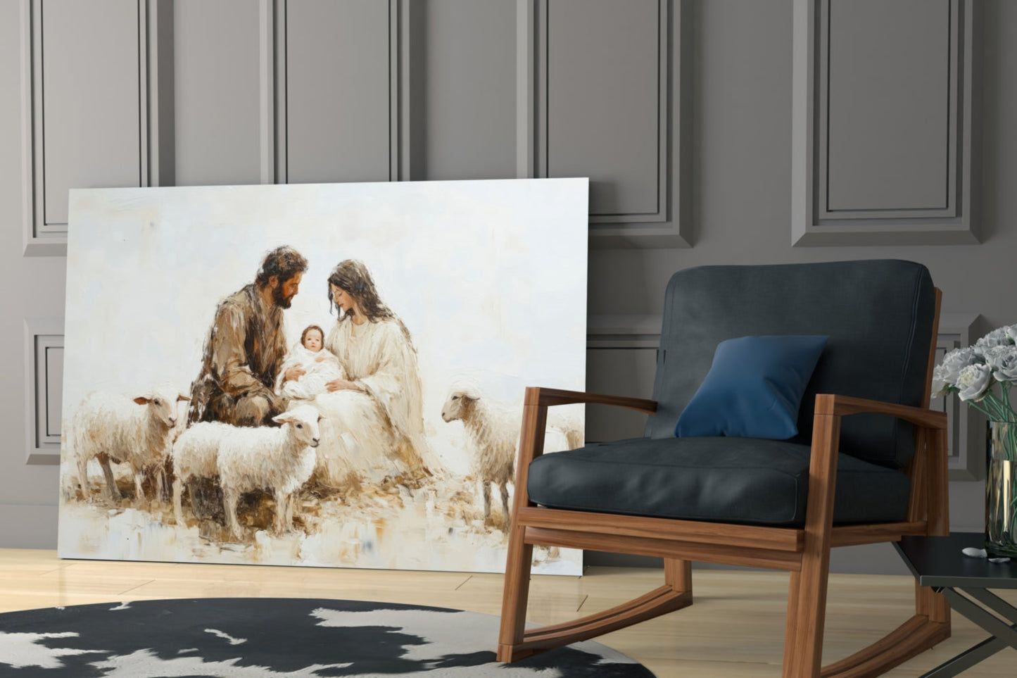Respect of the Shepherds Glass Wall Art