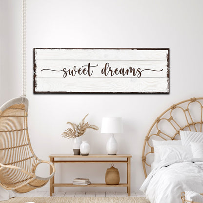 Personalized Sweet Dreams nursery canvas sign with child's name