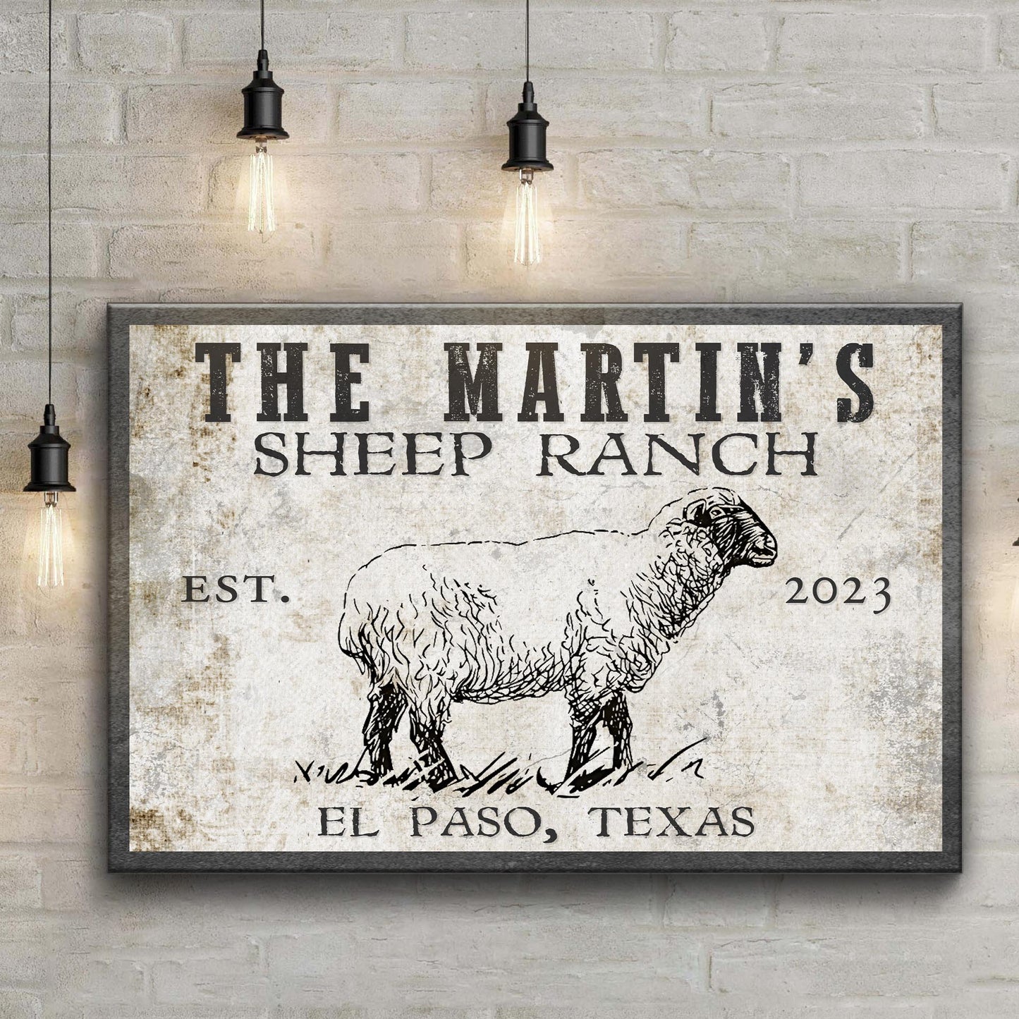 Sheep Ranch Canvas Wall Art