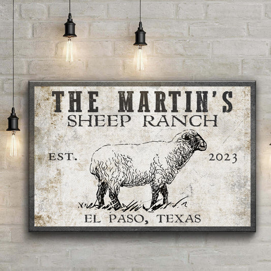 Sheep Ranch Canvas Wall Art