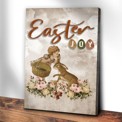 Easter Joy Canvas Wall Sign