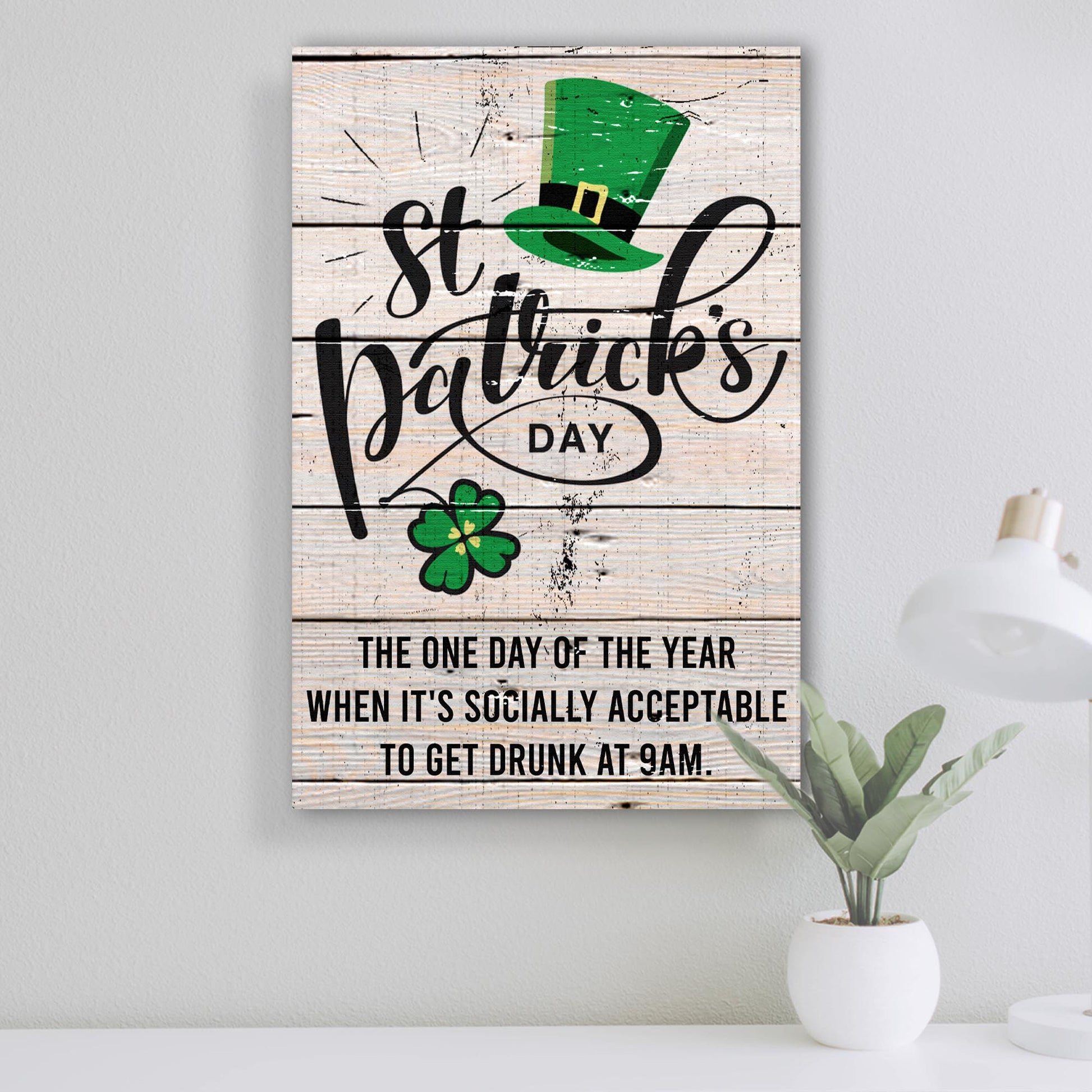 St Patrick's Day colorful Irish canvas wall art vibrant holiday decor