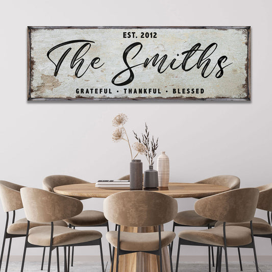 Thanksgiving family gather together rustic word-art canvas sign