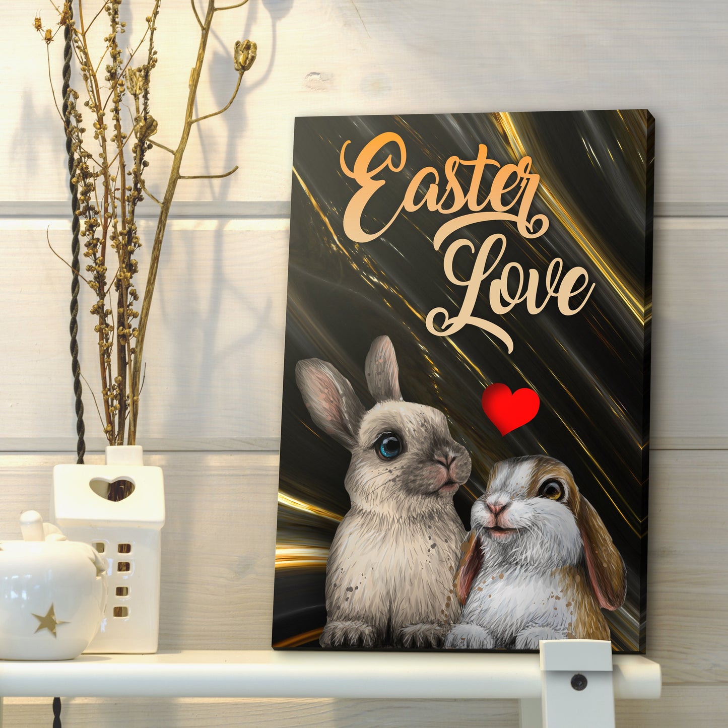 Easter Love Canvas Wall Sign