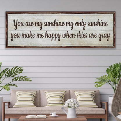 You Are My Sunshine Canvas Sign