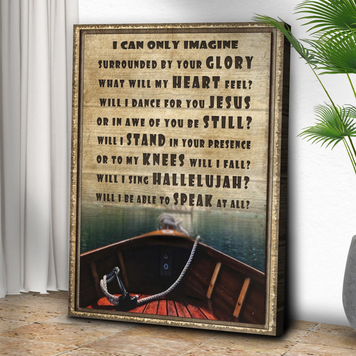 I Can Only Imagine Faith Canvas Sign III