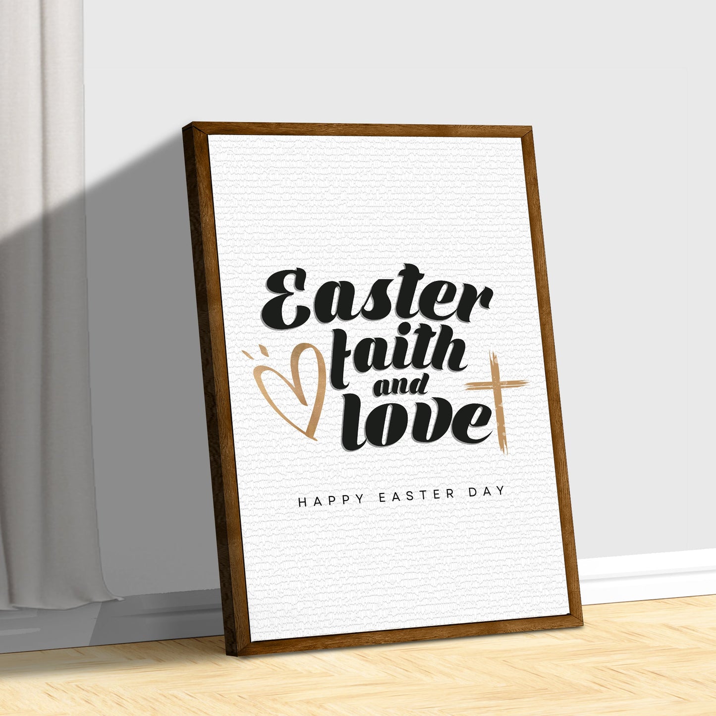 Easter Faith Easter Love Canvas Wall Sign