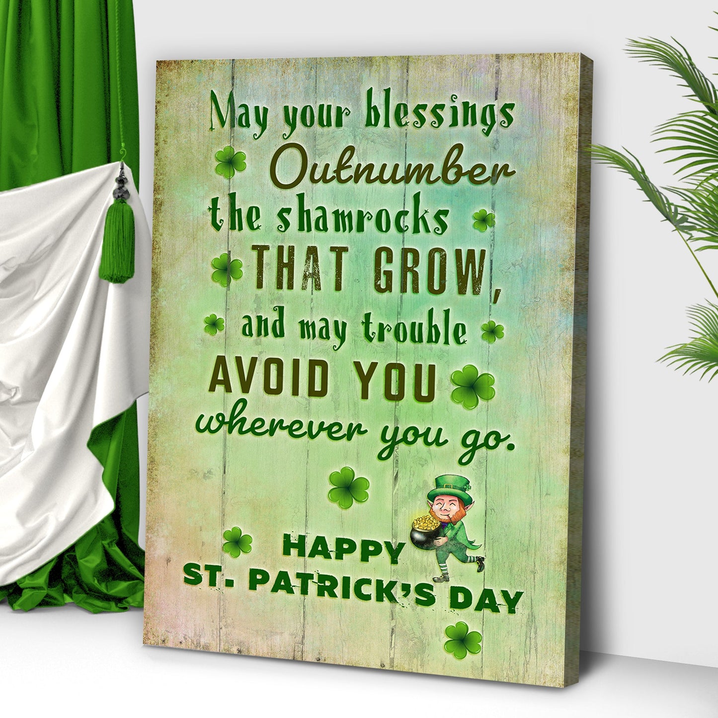 St. Patrick's Day Blessings Canvas Wall Art
