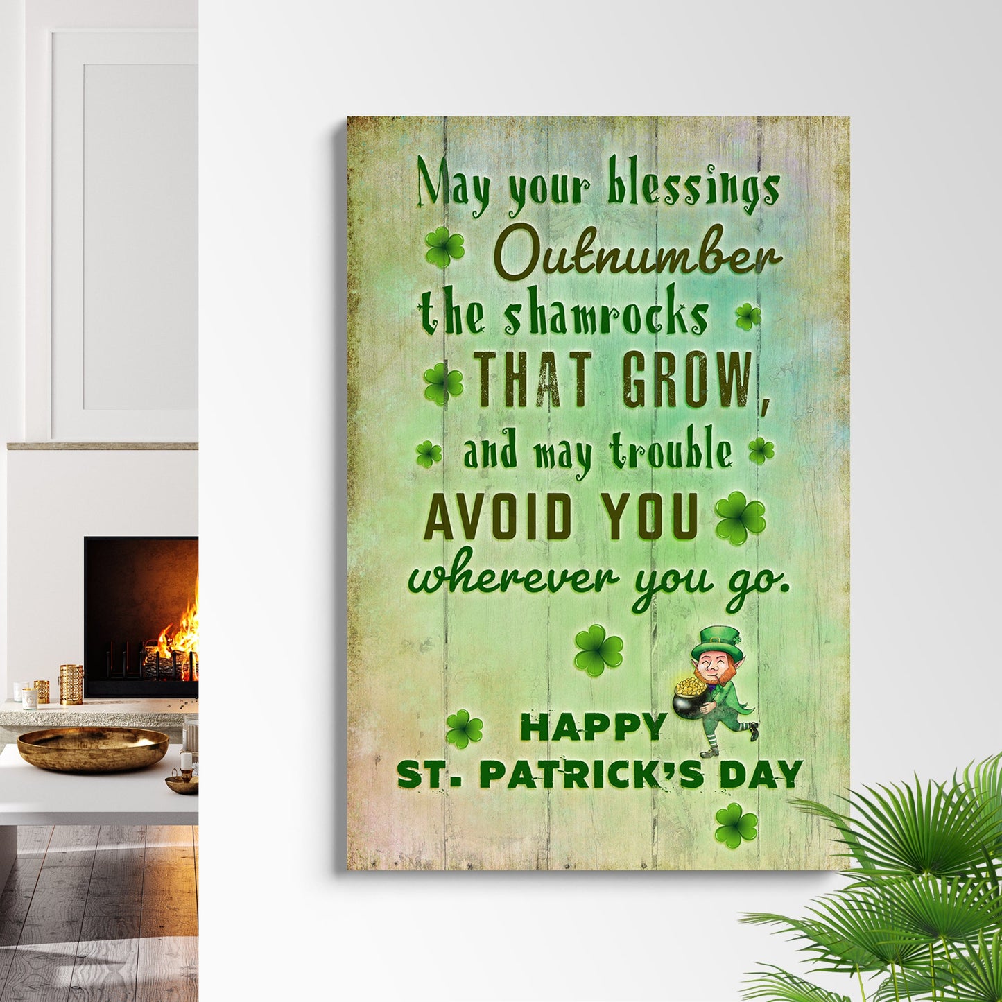 St. Patrick's Day Blessings Canvas Wall Art