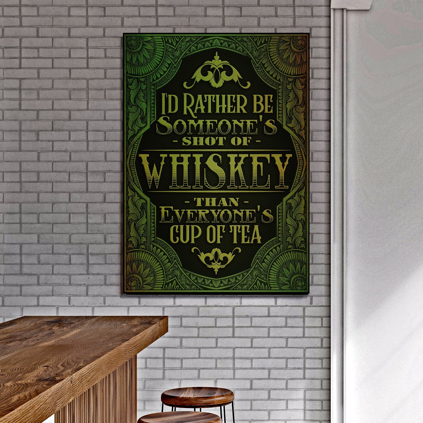Whiskey Glass Canvas Wall Art