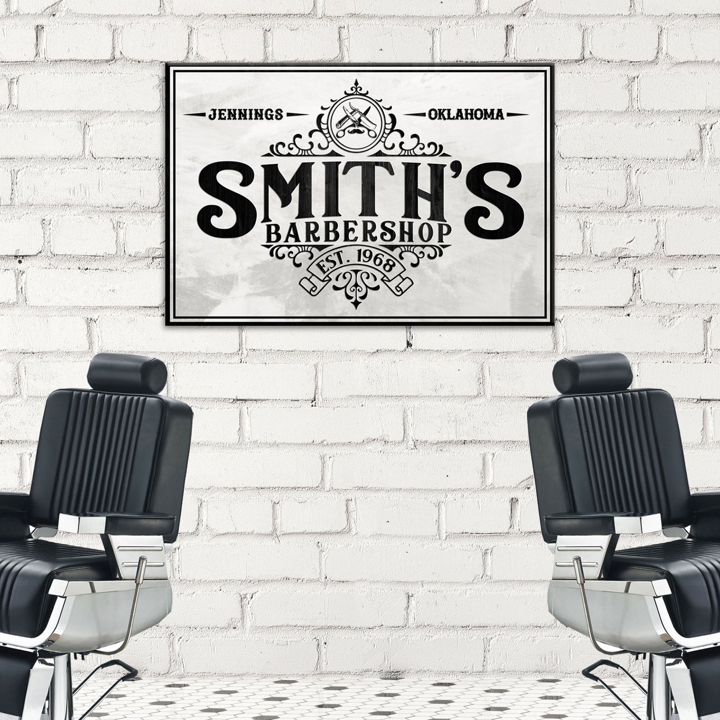 Barbershop Canvas Sign