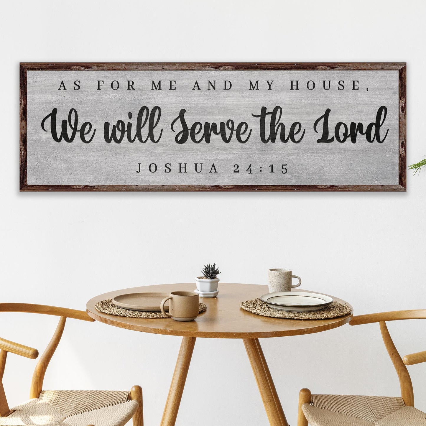 Joshua 24:15 As For Me We Will Serve the Lord Canvas
