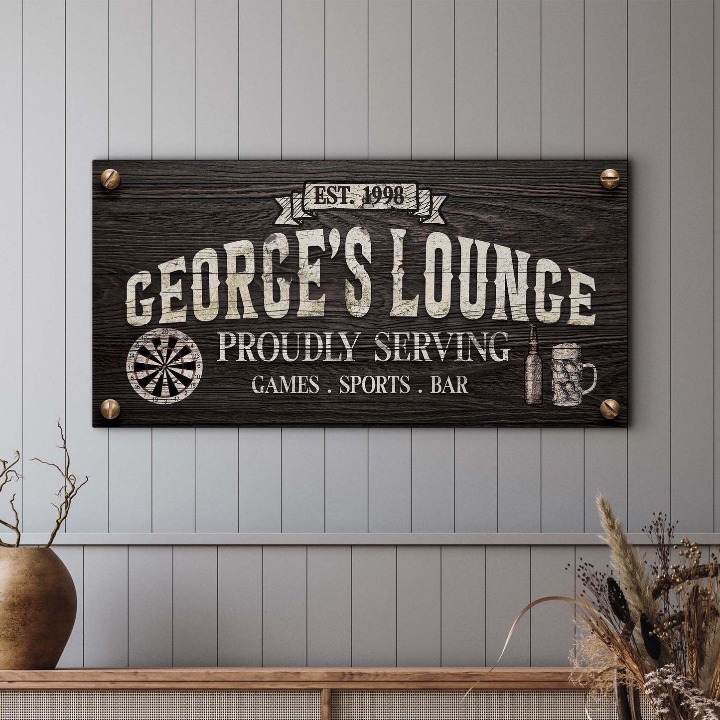 Proudly Serving Lounge Canvas Wall Art