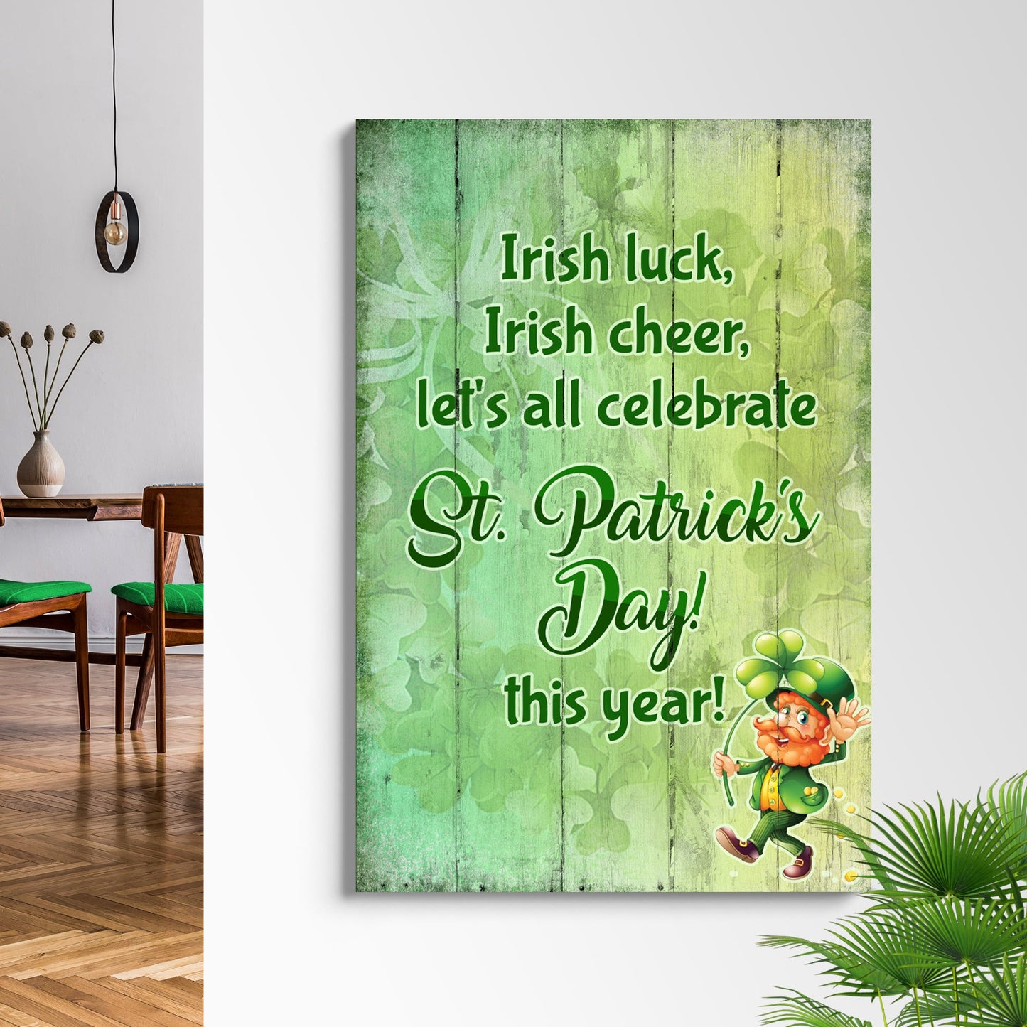 Irish Luck Irish Cheer St. Patrick's Day Canvas Art