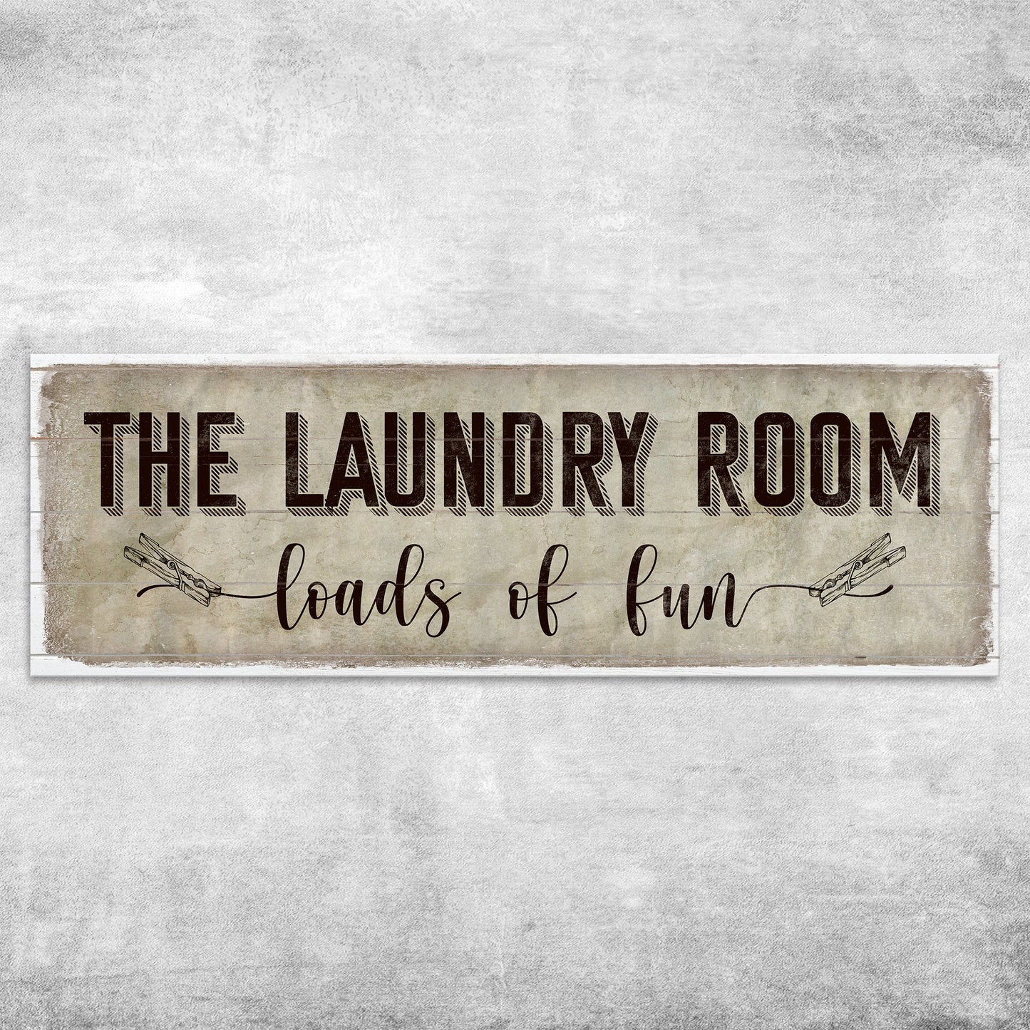 Loads of Fun The Laundry Room Canvas Sign