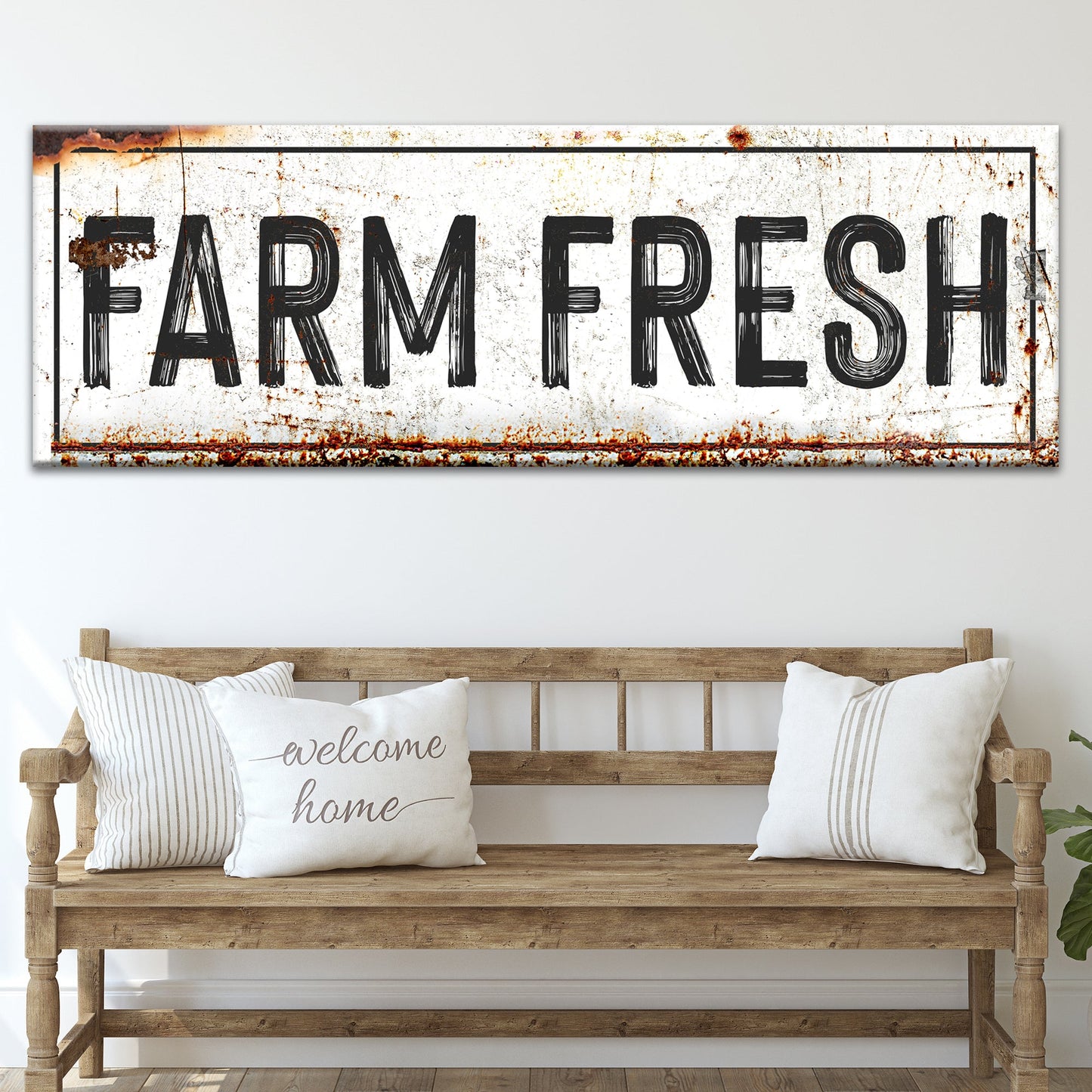 Farm Fresh Personalized Canvas Sign