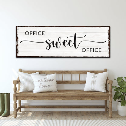Office Sweet Office Canvas Sign