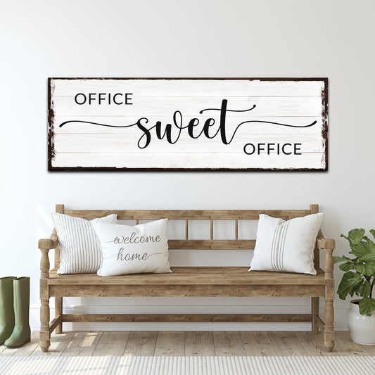 Office Sweet Office Canvas Sign