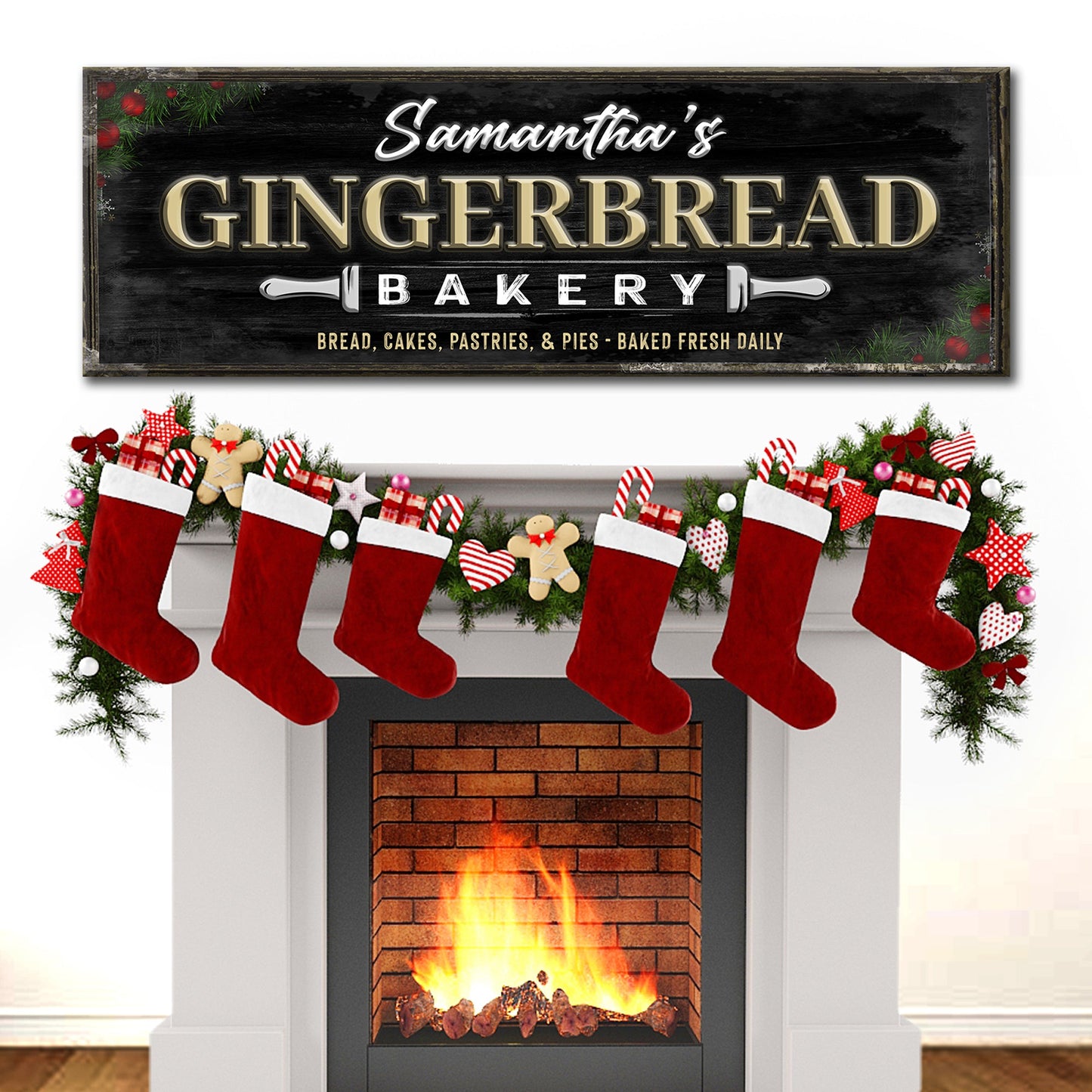 Personalized Bakery Canvas Sign