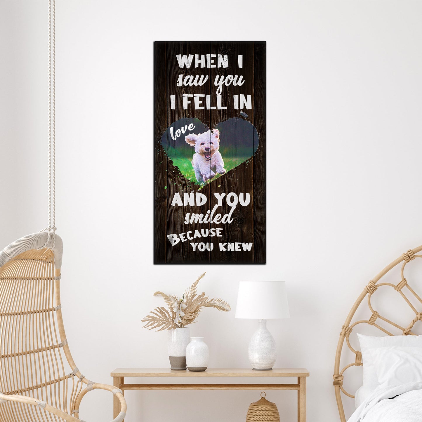 Pet Adoration Personalized Canvas Sign