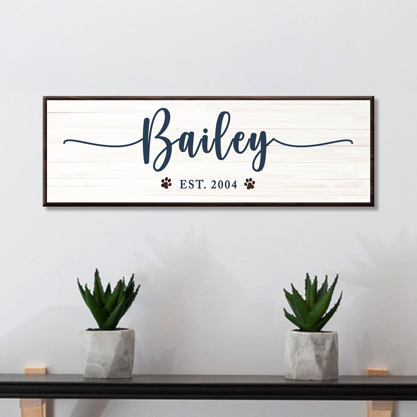 Personalized Pet Name Canvas Sign II