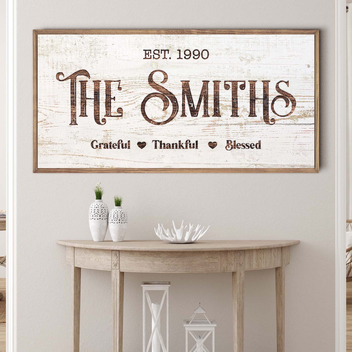 Thanksgiving Family Canvas Sign