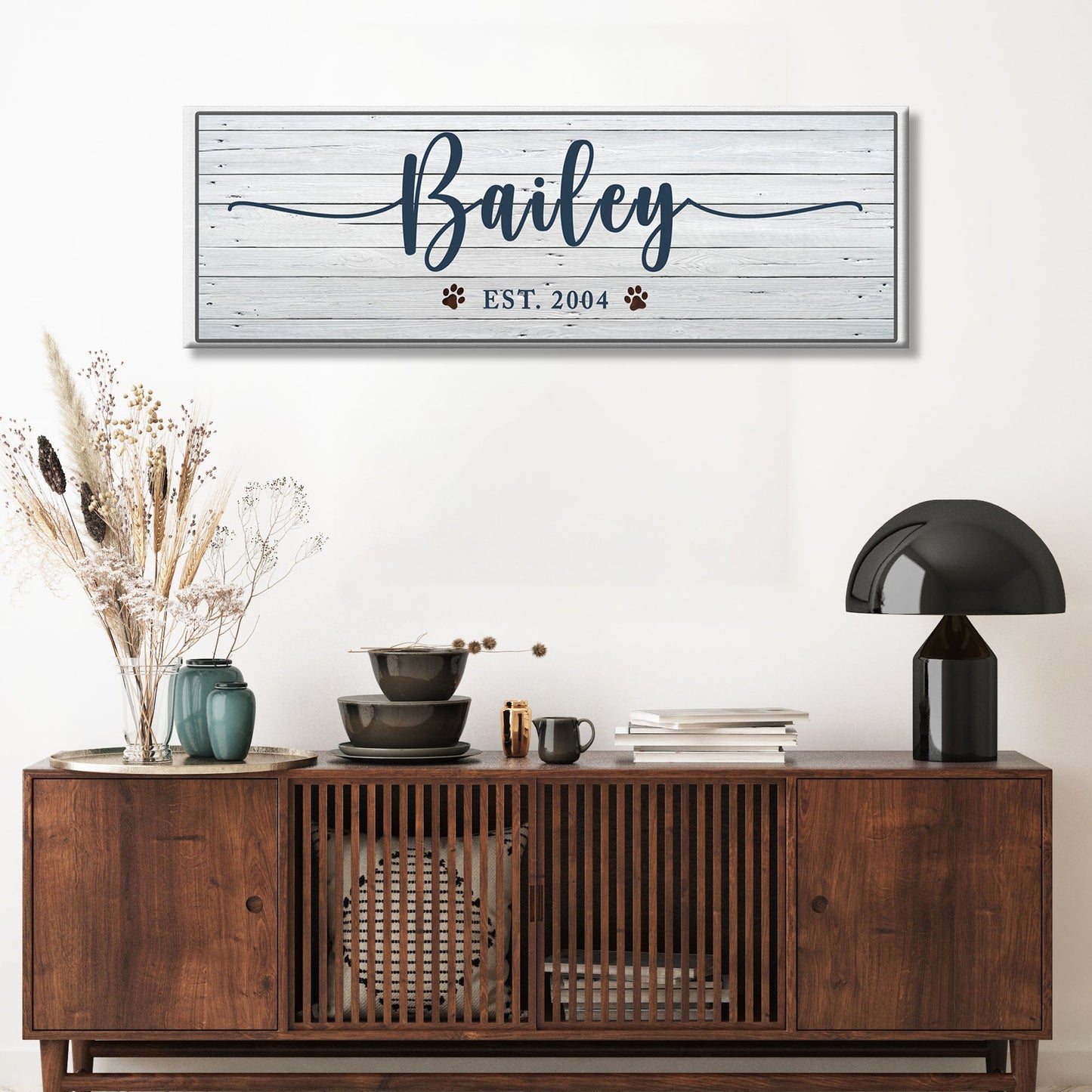 Personalized Pet Name Canvas Sign II