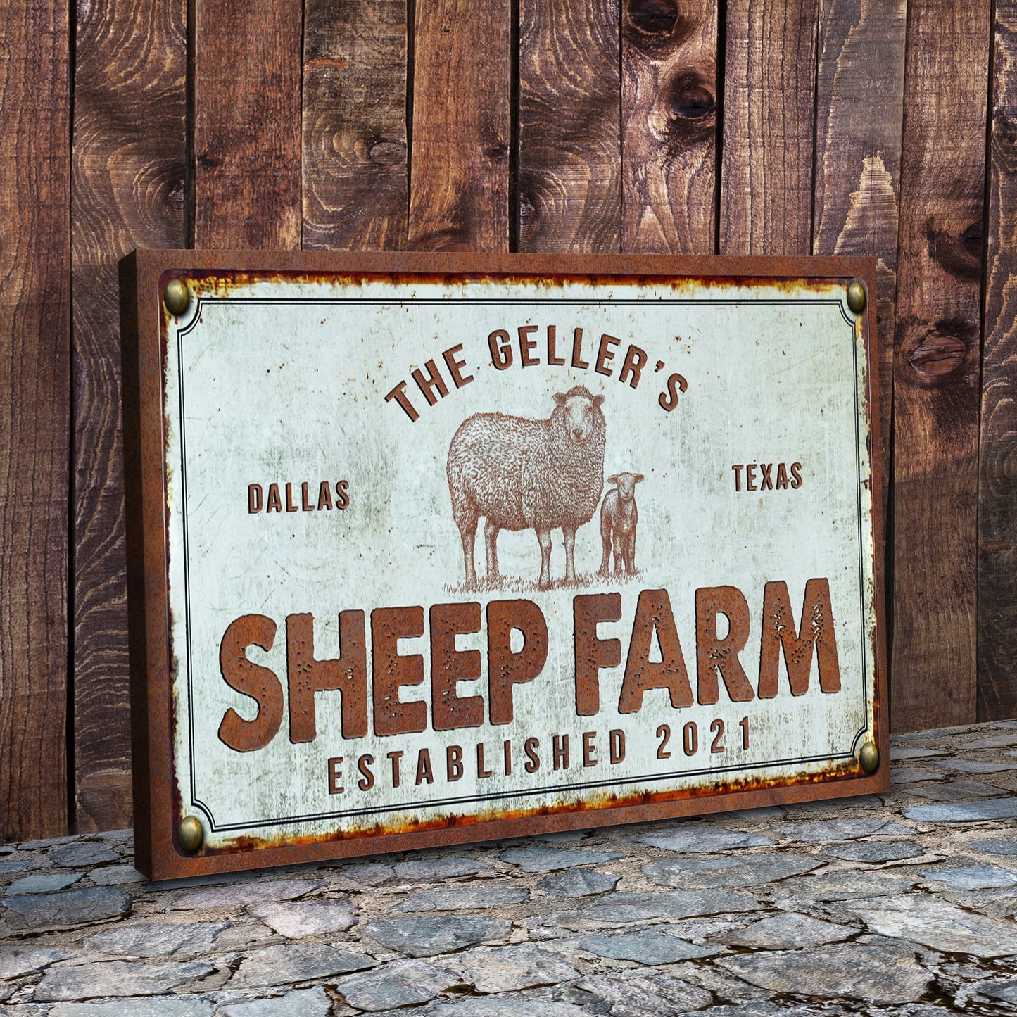 Sheep Farm Canvas Wall Art