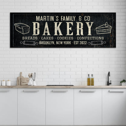 Bakery Sign Canvas Wall Art Breads Cakes Confections