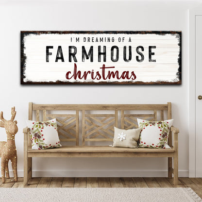 Farmhouse Christmas Canvas Sign