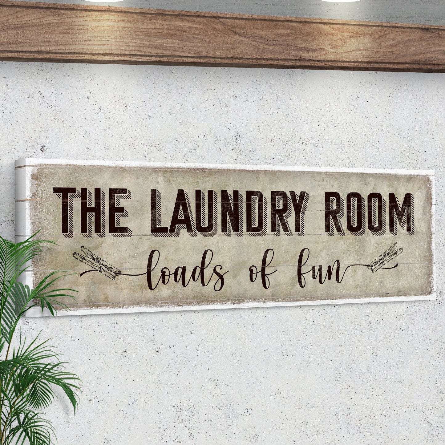 Loads of Fun The Laundry Room Canvas Sign