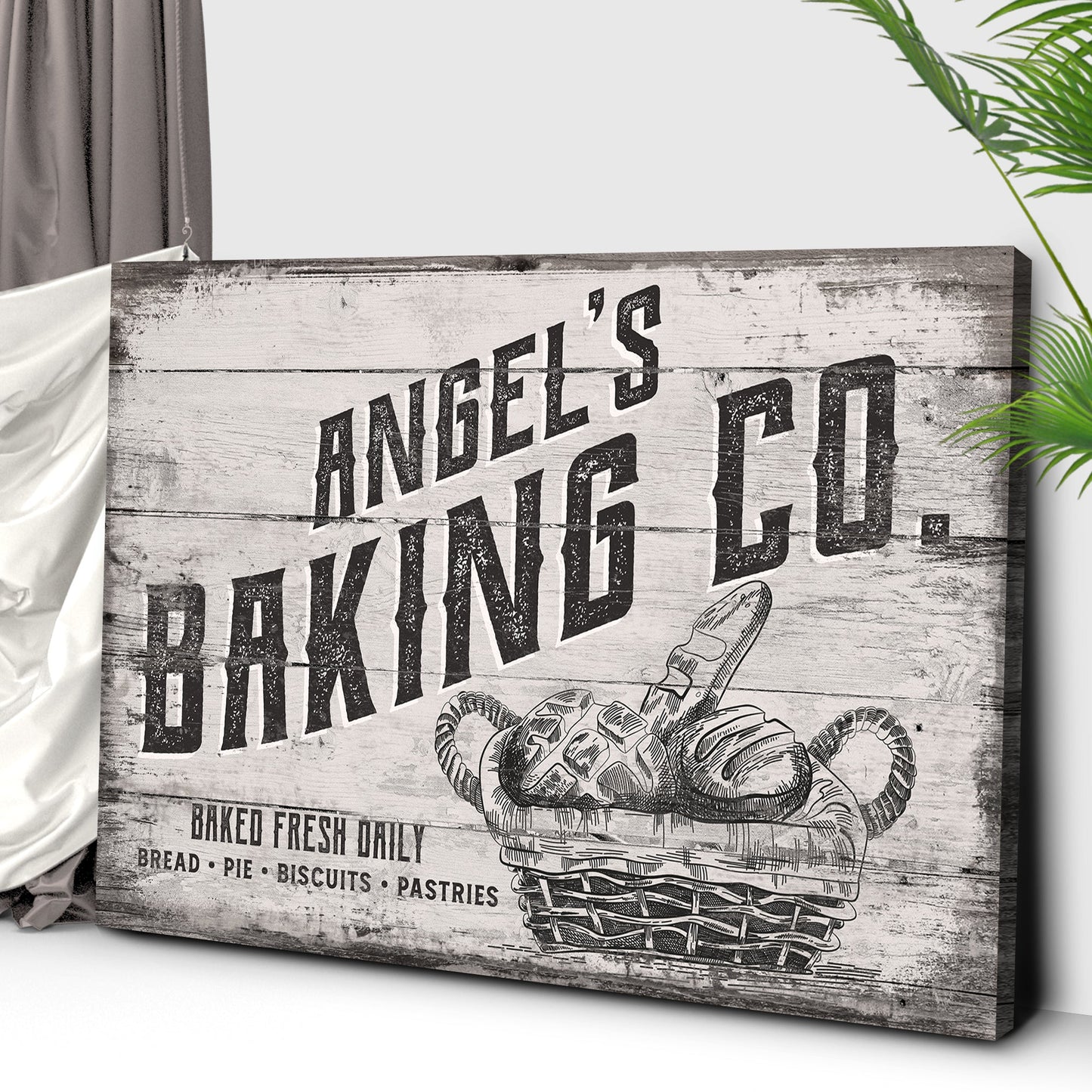 Baking Co Canvas Sign