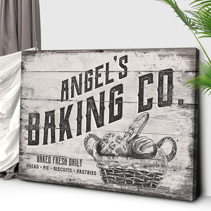 Baking Co Canvas Sign