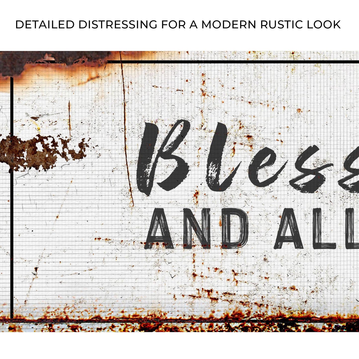 Bless This Home Christian Canvas Sign II