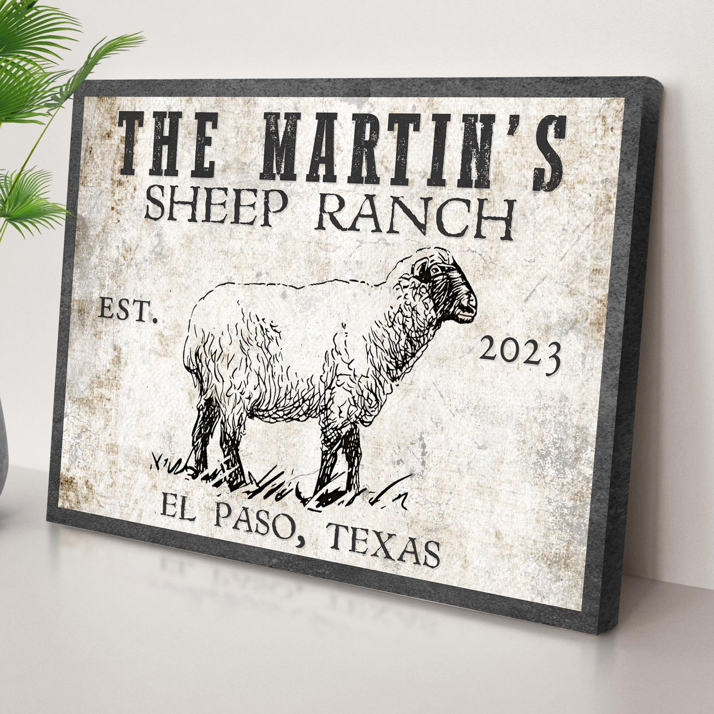 Sheep Ranch Canvas Wall Art